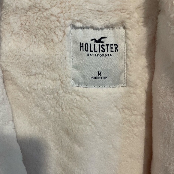 Womens Medium Hollister Logo Fleece Lined Hoodie - Picture 3 of 4